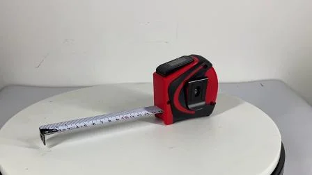 Ruban à mesurer laser précis avec écran LED, insert en caoutchouc et choc
